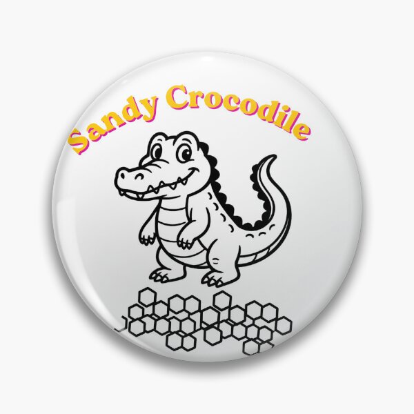 Item preview, Sandy Crocodile Cute Cartoon Alligator Funny Animal Design designed and sold by Zack4Fashion.