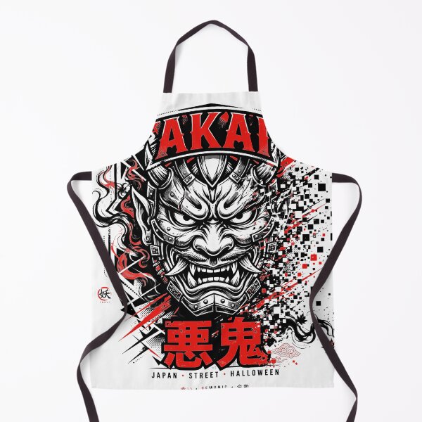 Item preview, AKAI - Glitch Demonic Samurai Oni Mask | Japan Street Halloween designed and sold by Tsuiho_art.
