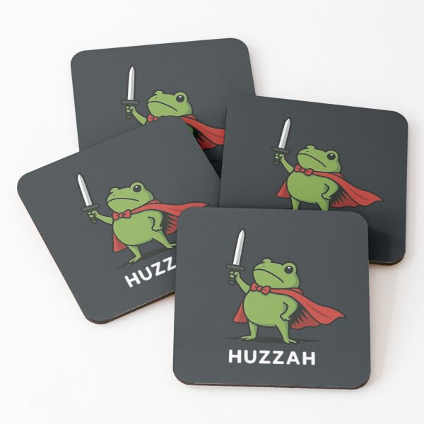 Item preview, Huzzah Frog with Sword Tee, Embroidered Medieval Frog Shirt, Comfort Colors 1717, Funny DnD T-Shirt, Renaissance Faire Frog Gift designed and sold by Williams Anderson.