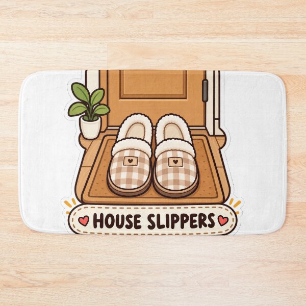 Item preview, House Slippers Outline Balkan Household Humor designed and sold by OfficialBalkan.
