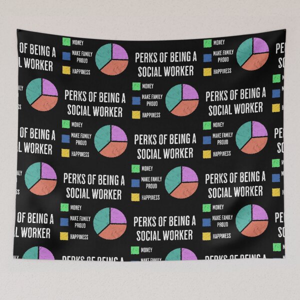 Item preview, Funny Social Worker Perks Pie Chart Humor designed and sold by d247.