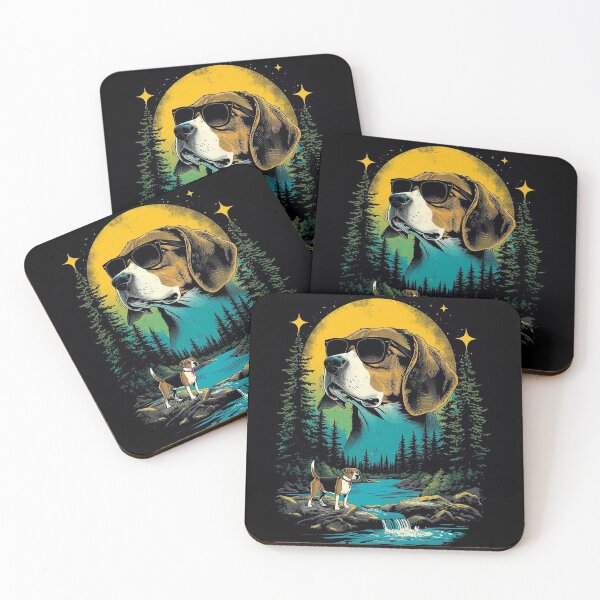 Item preview, Beagle with sunglasses 90s wildlife designed and sold by aponwao.