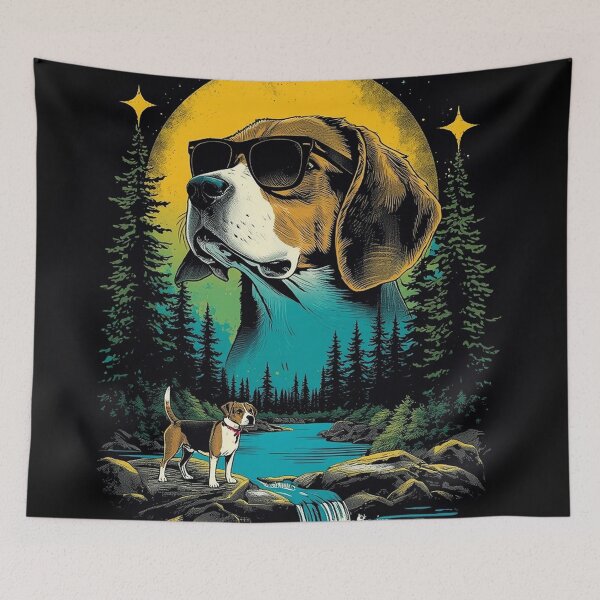 Item preview, Beagle with sunglasses 90s wildlife designed and sold by aponwao.