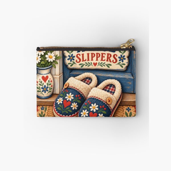 Item preview, House Slippers Painted Balkan Household Humor designed and sold by OfficialBalkan.