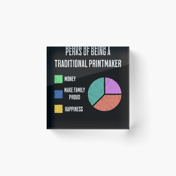 Item preview, Funny Printmaker Perks Happiness Pie Chart designed and sold by d247.