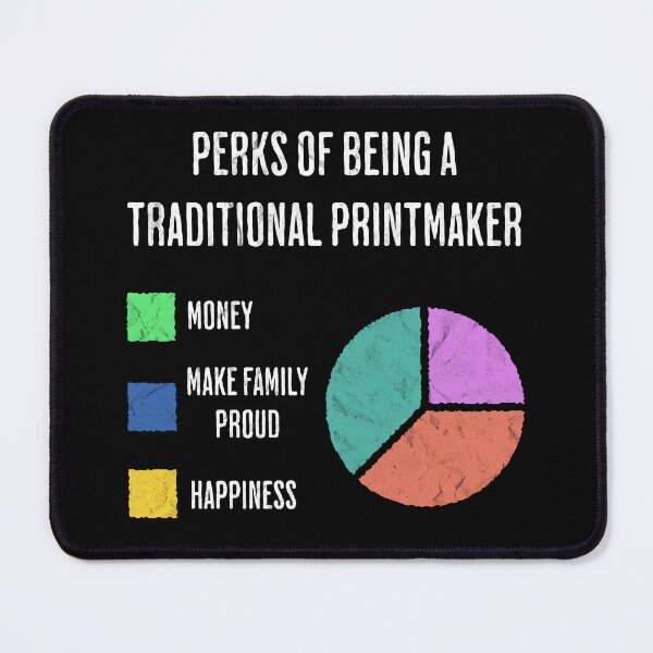 Item preview, Funny Printmaker Perks Happiness Pie Chart designed and sold by d247.