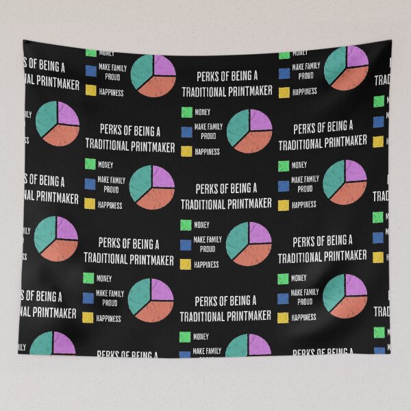 Item preview, Funny Printmaker Perks Happiness Pie Chart designed and sold by d247.