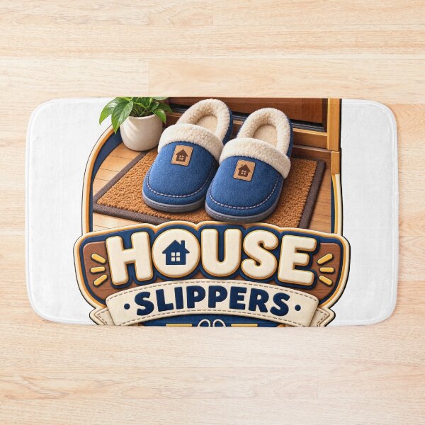 Item preview, House Slippers Typography Balkan Household Humor designed and sold by OfficialBalkan.