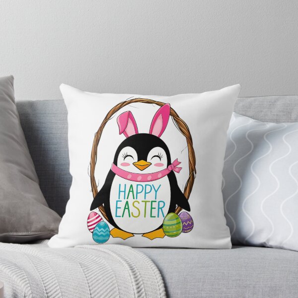 Item preview, appy Easter Happy Easter Penguin Happy Easter Penguin  designed and sold by clairefromkeb.