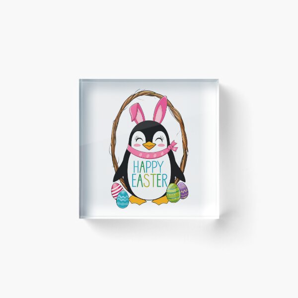 Item preview, appy Easter Happy Easter Penguin Happy Easter Penguin  designed and sold by clairefromkeb.