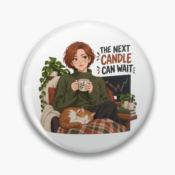 Item preview, The Next Candle Can Wait Cozy Anime Trader Art designed and sold by Bikivuno.