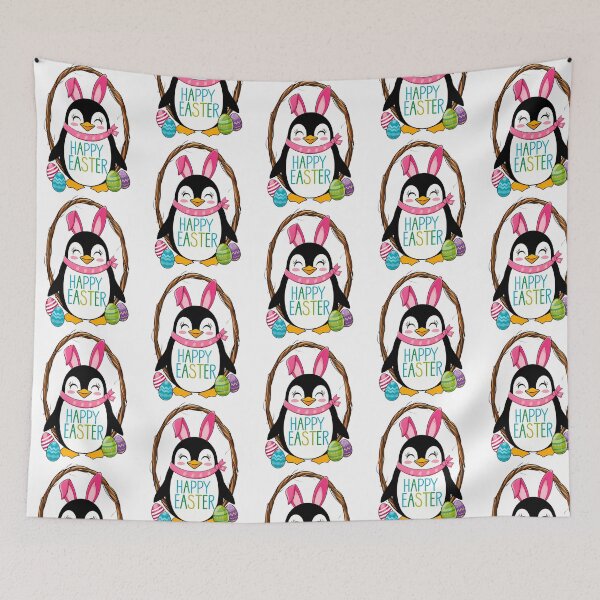 Item preview, appy Easter Happy Easter Penguin Happy Easter Penguin  designed and sold by clairefromkeb.