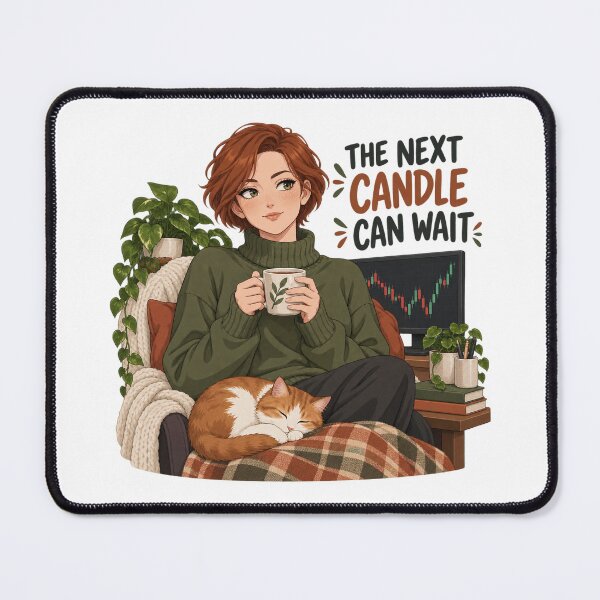Item preview, The Next Candle Can Wait Cozy Anime Trader Art designed and sold by Bikivuno.