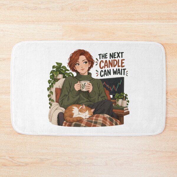 Item preview, The Next Candle Can Wait Cozy Anime Trader Art designed and sold by Bikivuno.