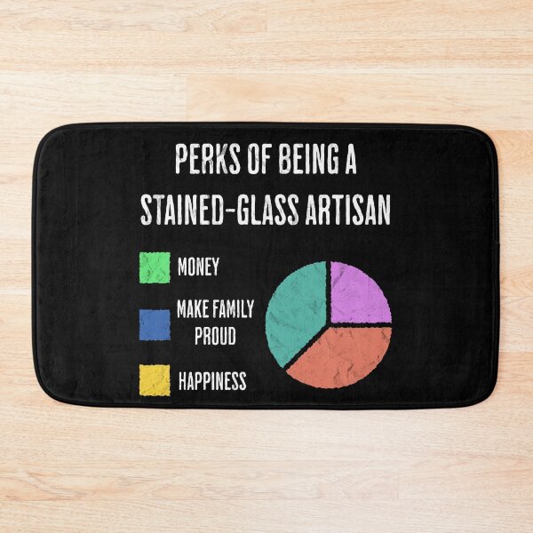Item preview, Stained Glass Artisan Perks Happiness Pie Chart designed and sold by d247.