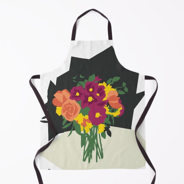 Item preview, Millbrook Flowers Graphic Block designed and sold by Azadi-Tree.