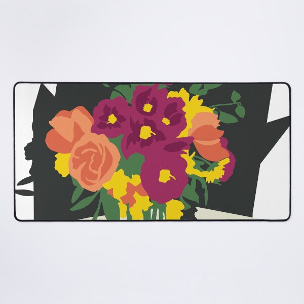 Item preview, Millbrook Flowers Graphic Block designed and sold by Azadi-Tree.