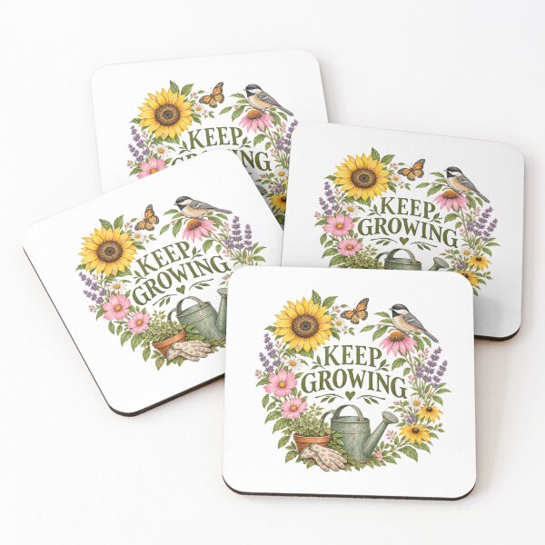Item preview, Keep Growing – Vintage Botanical Gardening Quote designed and sold by Anahit Petrosyan Art Studio & Unique Print Designs for a Gift.