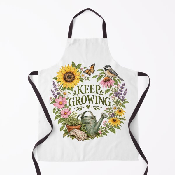 Item preview, Keep Growing – Vintage Botanical Gardening Quote designed and sold by Anahit Petrosyan Art Studio & Unique Print Designs for a Gift.