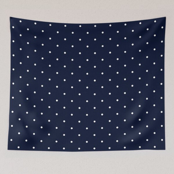 Item preview, Dark Navy Blue and White Polka Dot Pattern – Retro Minimalist Style designed and sold by DaisyHouse.