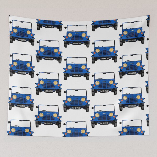 Item preview, Classic Vintage Mini Moke Pop Art Blue designed and sold by isy-nuano.