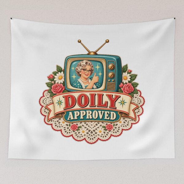 Item preview, Doily Approved Retro Balkan Household Humor designed and sold by OfficialBalkan.