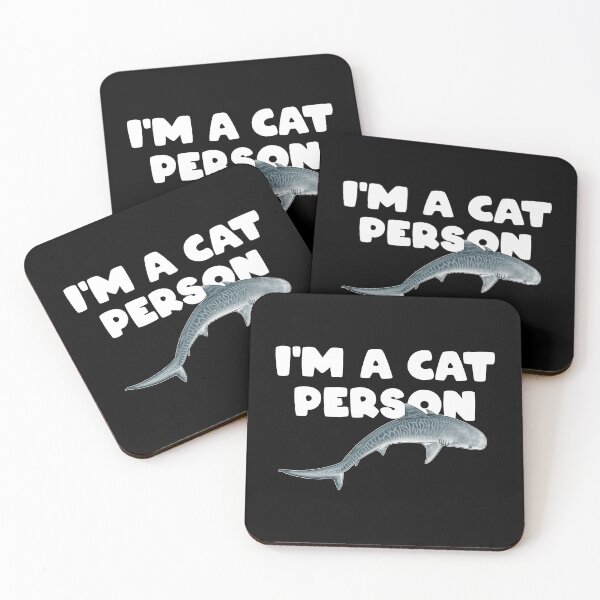 Item preview, Tiger shark I'm a cat person designed and sold by NicGrayGraphic.