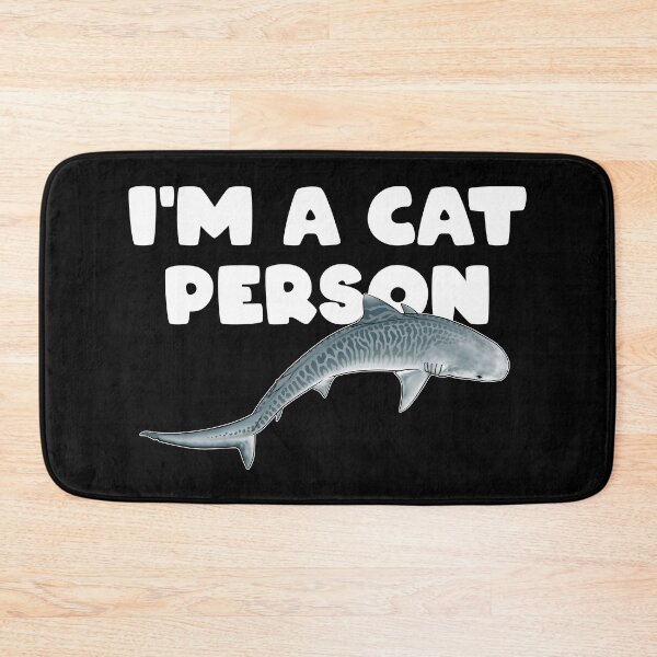 Item preview, Tiger shark I'm a cat person designed and sold by NicGrayGraphic.