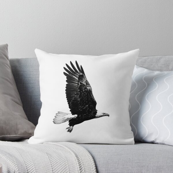 Item preview, Black and White Bald Eagle in Flight designed and sold by Michael J Design.