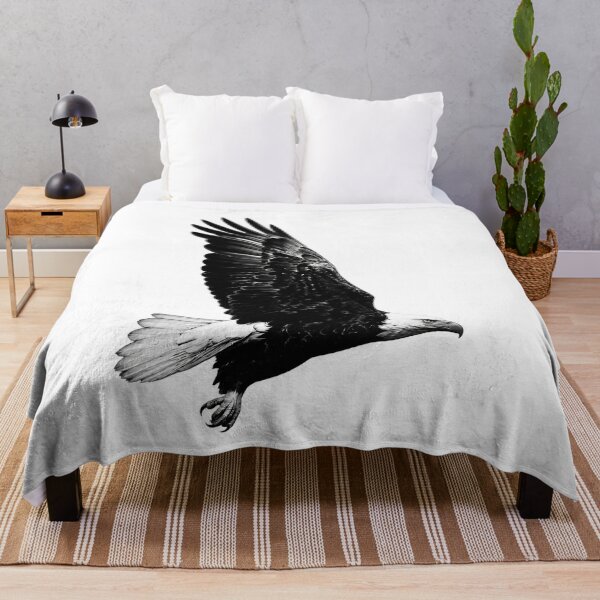 Item preview, Black and White Bald Eagle in Flight designed and sold by Michael J Design.