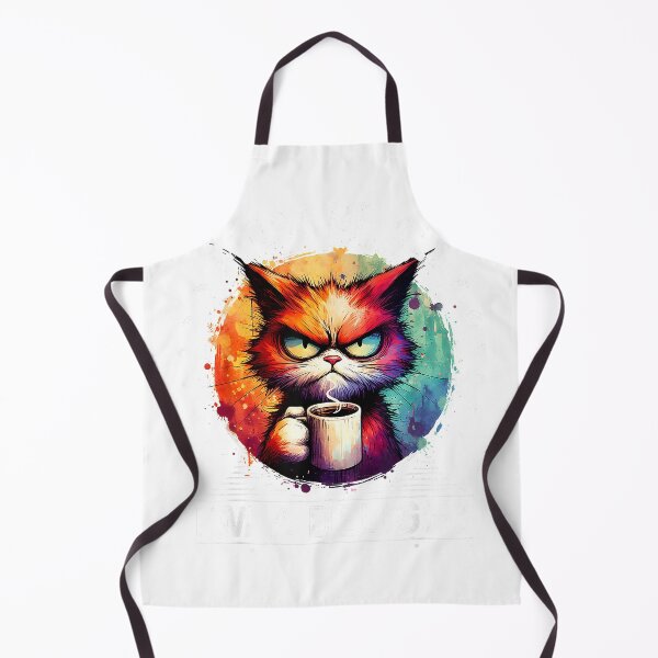 Item preview, First Of All I'm A Delight Sarcastic Angry Cat Coffee Lover T-Shirt designed and sold by gidget-gadget.