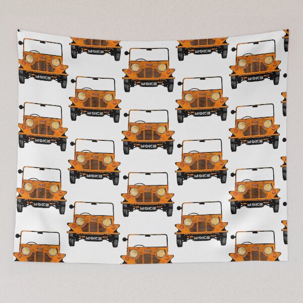 Item preview, Classic Vintage Mini Moke Pop Art Orange designed and sold by isy-nuano.