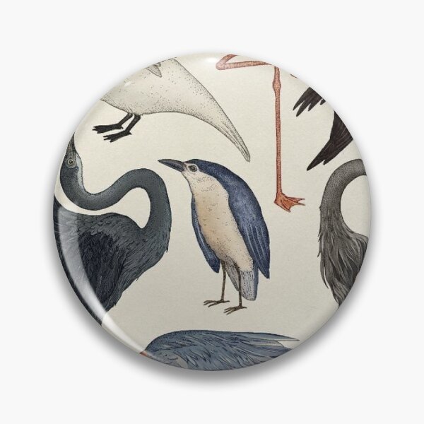 Item preview, Vintage Bird Engraving: Antique Botanical Ornithology Hatching Silhouette and Wild Birds Fan Art Poster designed and sold by benja-08.