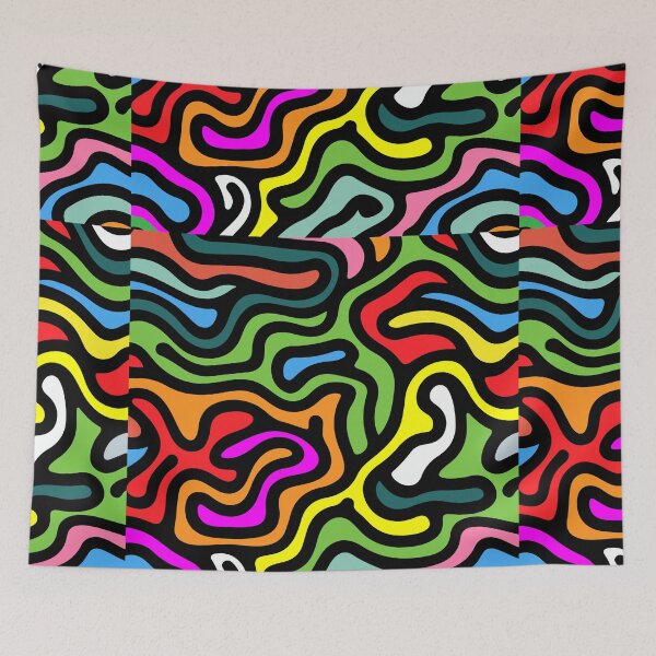 Item preview, Ross Creations - Colourful Swirl Style Pattern Design  designed and sold by TrendingDesigns20xx.