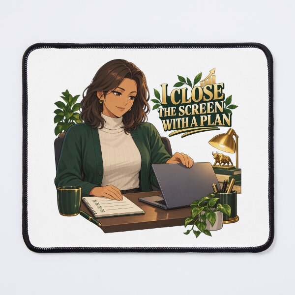 Item preview, I Close the Screen With a Plan Anime Work Life designed and sold by Bikivuno.