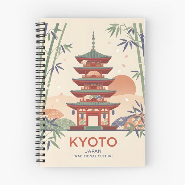 Item preview, Kyoto Japan Vintage Travel Poster - Minimalist Traditional Culture Art Print designed and sold by DuckOddity.