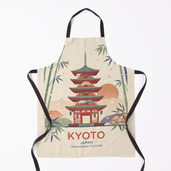 Item preview, Kyoto Japan Vintage Travel Poster - Minimalist Traditional Culture Art Print designed and sold by DuckOddity.