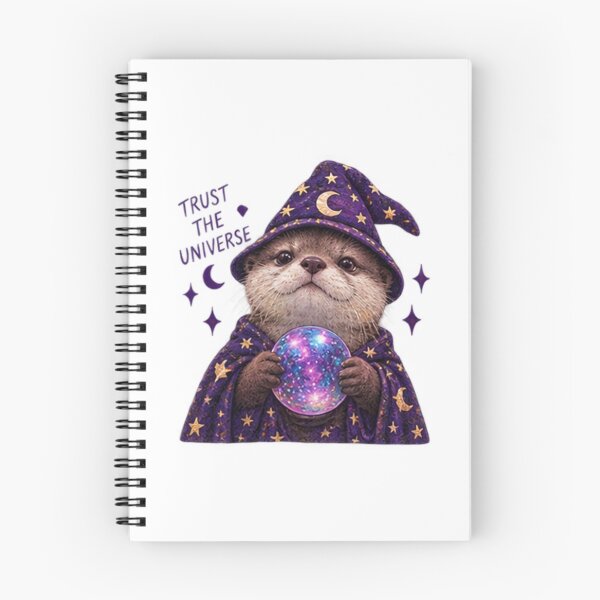 Item preview, Mystical Weasel with Moon Hat and Crystal Ball – Trust the Universe designed and sold by CosmicCutouts.
