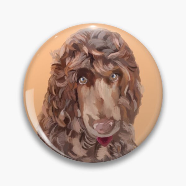 Item preview, Fluffy Chocolate Cocker Spaniel - Aesthetic Digital Painting designed and sold by CelumV.