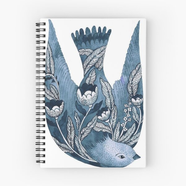 Item preview, Vintage Bird Engraving: Antique Botanical Ornithology Hatching Silhouette and Wild Birds Fan Art Poster designed and sold by benja-08.