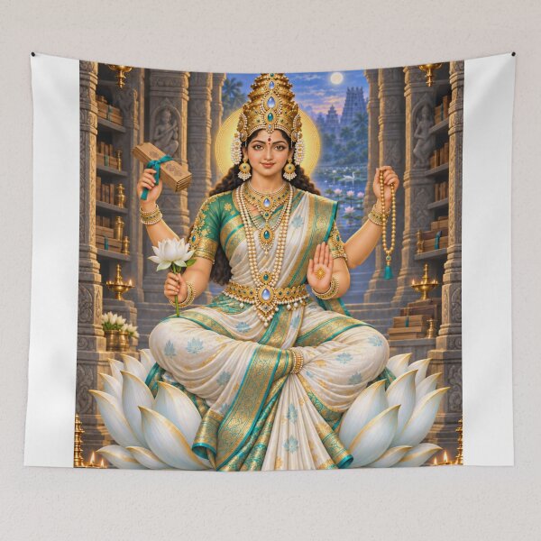 Item preview, Vidya Lakshmi – Goddess of Knowledge and Learning | Ashta Lakshmi Art designed and sold by Homyar.