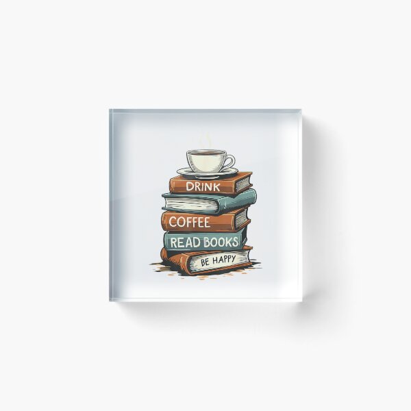 Item preview, Drink Coffee Read Books Be Happy Caffeine Espresso T-Shirt designed and sold by Othinus.