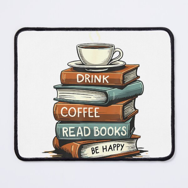 Item preview, Drink Coffee Read Books Be Happy Caffeine Espresso T-Shirt designed and sold by Othinus.