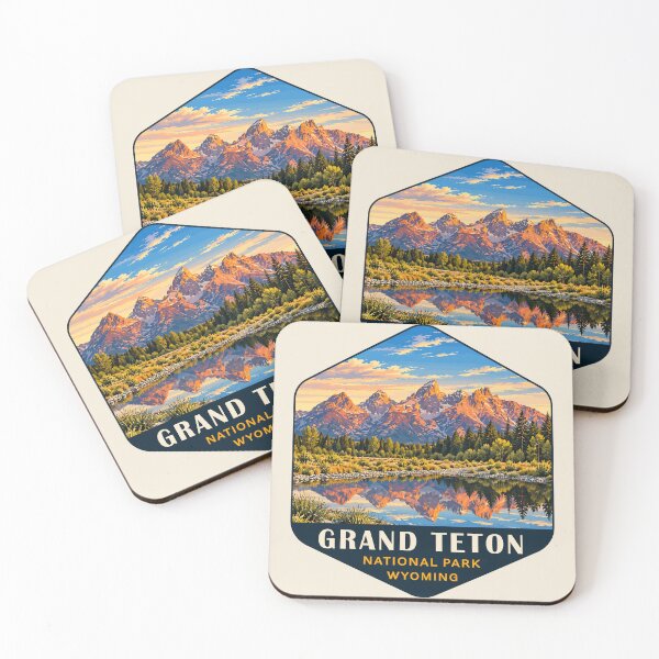 Item preview, Grand Teton National Park Retro Sticker designed and sold by Gideon Emmerich.