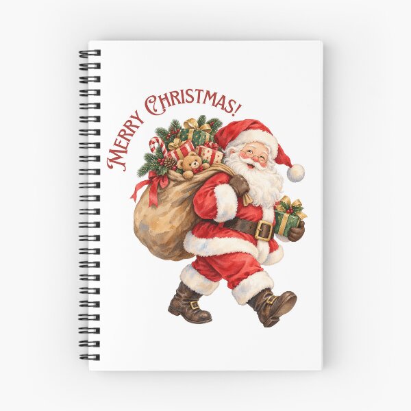 Item preview, Merry Christmas Vintage Santa with Gifts designed and sold by mycute-stickers.