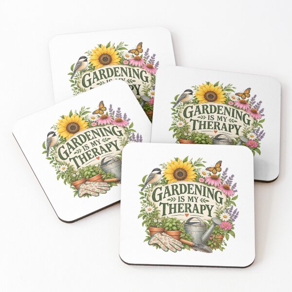Item preview, Gardening Is My Therapy – Vintage Botanical Gardening Design designed and sold by Anahit Petrosyan Art Studio & Unique Print Designs for a Gift.