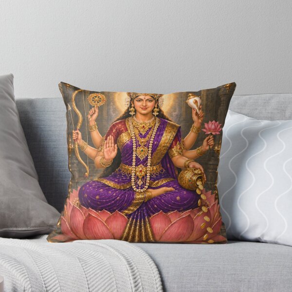 Artikelvorschau, Dhana Lakshmi – Göttin des Reichtums | Heilige Kunst von Ashta Lakshmi entworfen und verkauft von Homyar.
