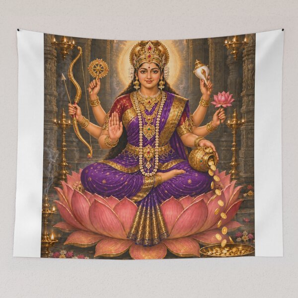 Item preview, Dhana Lakshmi – Goddess of Wealth | Ashta Lakshmi Sacred Art designed and sold by Homyar.