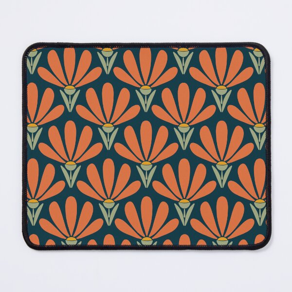 Item preview, Flower Field - Red Flowers with blue backgrounds designed and sold by srsig designs.