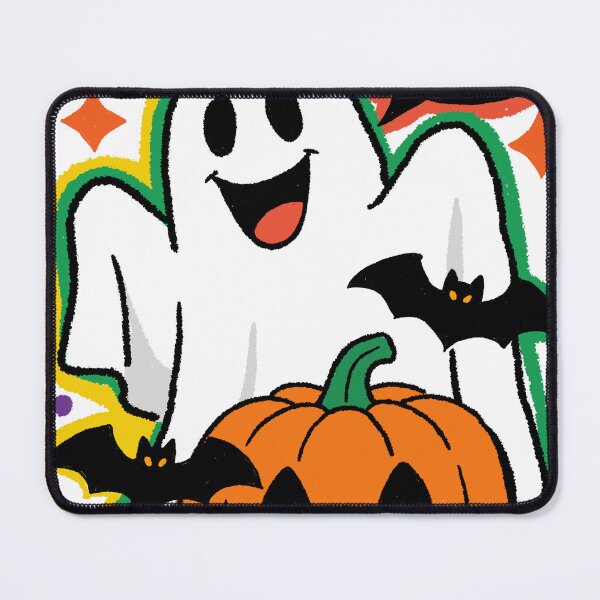Item preview, BOO! Ghost with Pumpkin & Bats designed and sold by SugarCore.